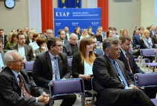 Uczestnicy konferencji w auli KSAP