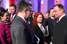 Prezydent Andrzej Duda i uczestnicy wydarzenia